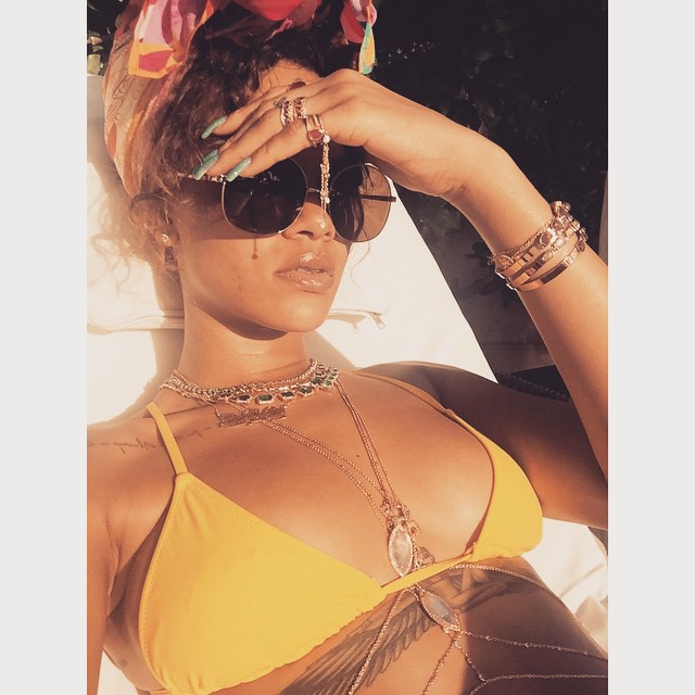 iside tattoo Rihanna ph @badgalriri