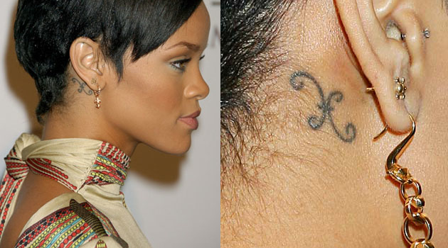 tattoo pesci Rihanna ph @starsignstyle