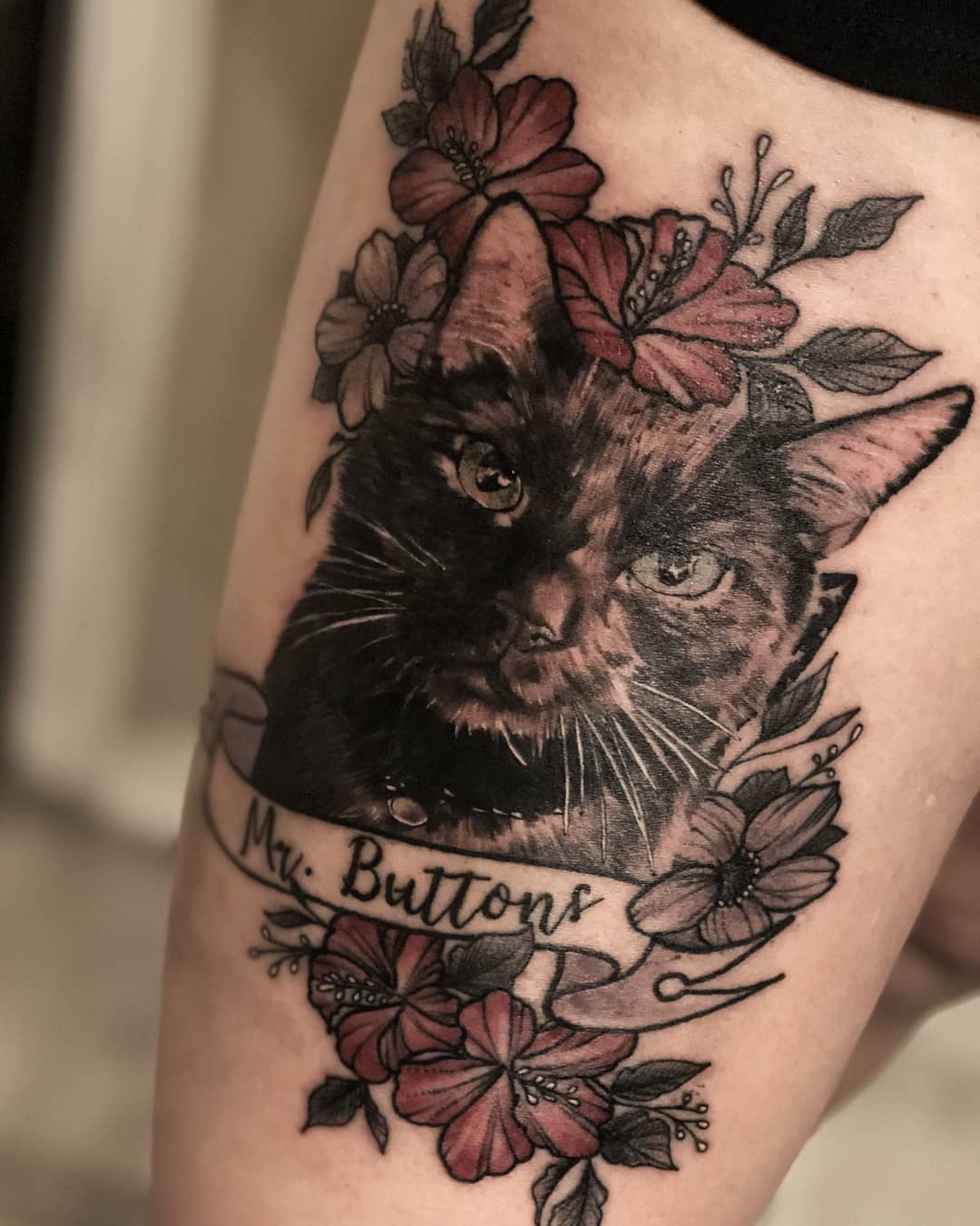 Tattoo gatto by @lit tattoos