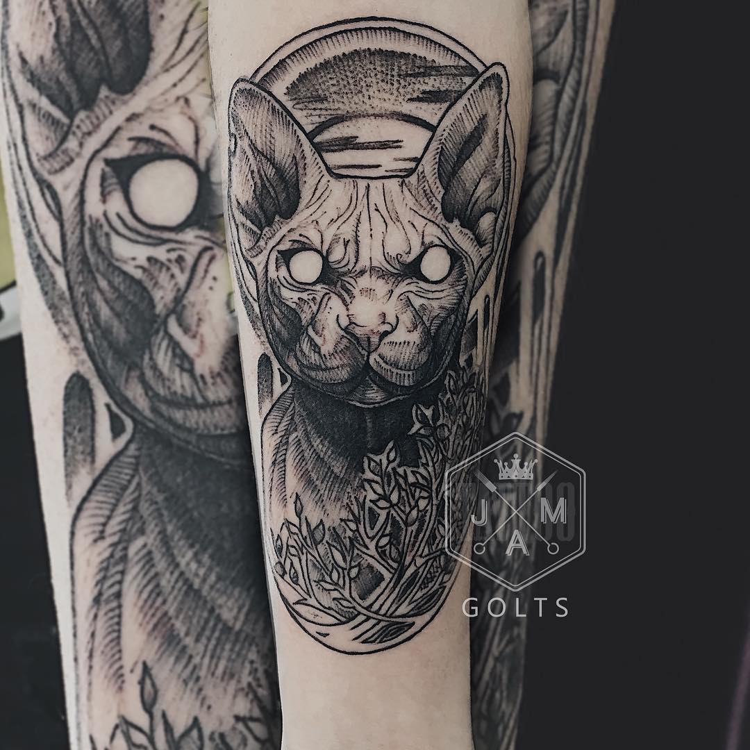 Tattoo gatto by @nas gol