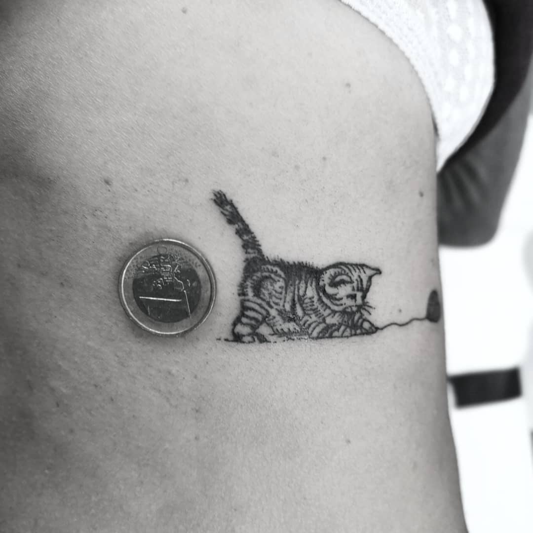 Tattoo gatto by @patanegratattoos