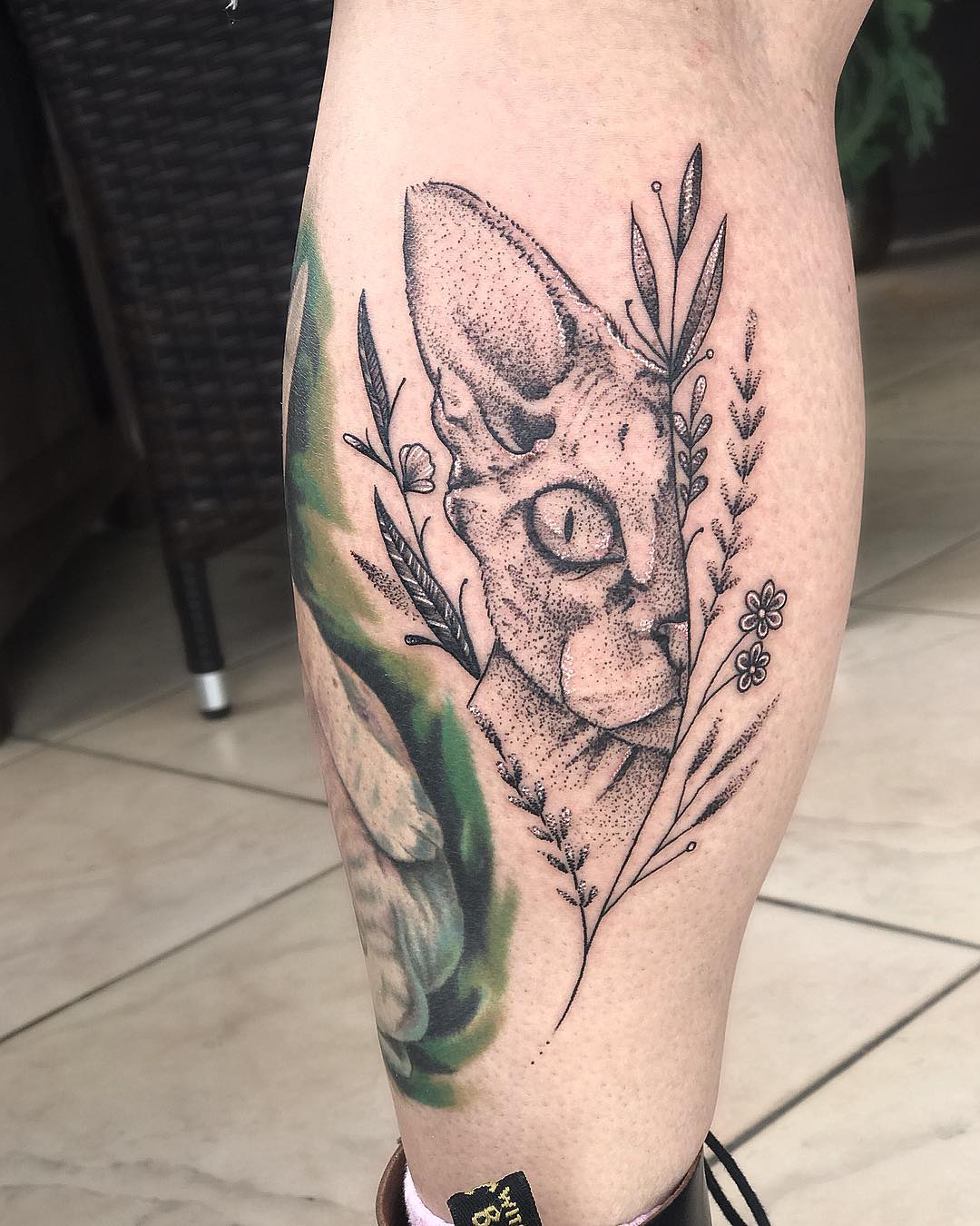 Tattoo gatto by @tattoosbyeloise