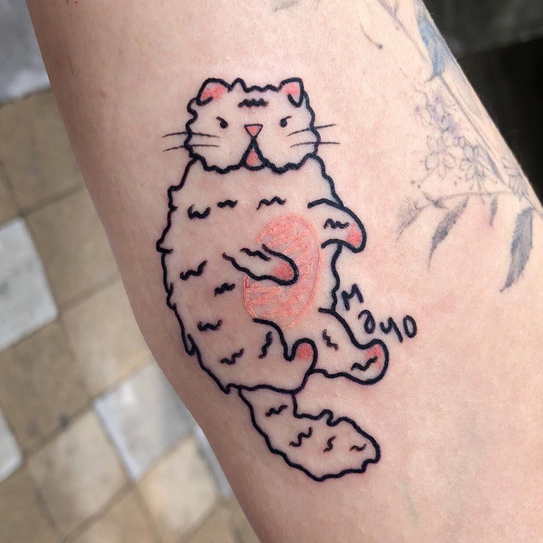 tatuaggio gatto by @coco tattooer
