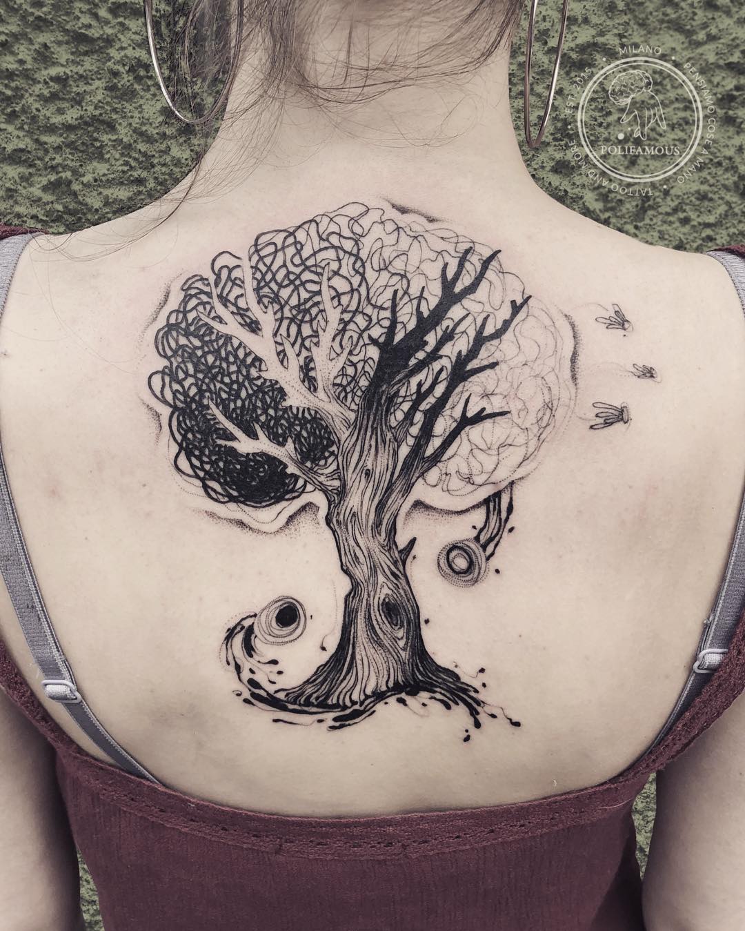 tatuaggio albero della vita made by @conio polifamous