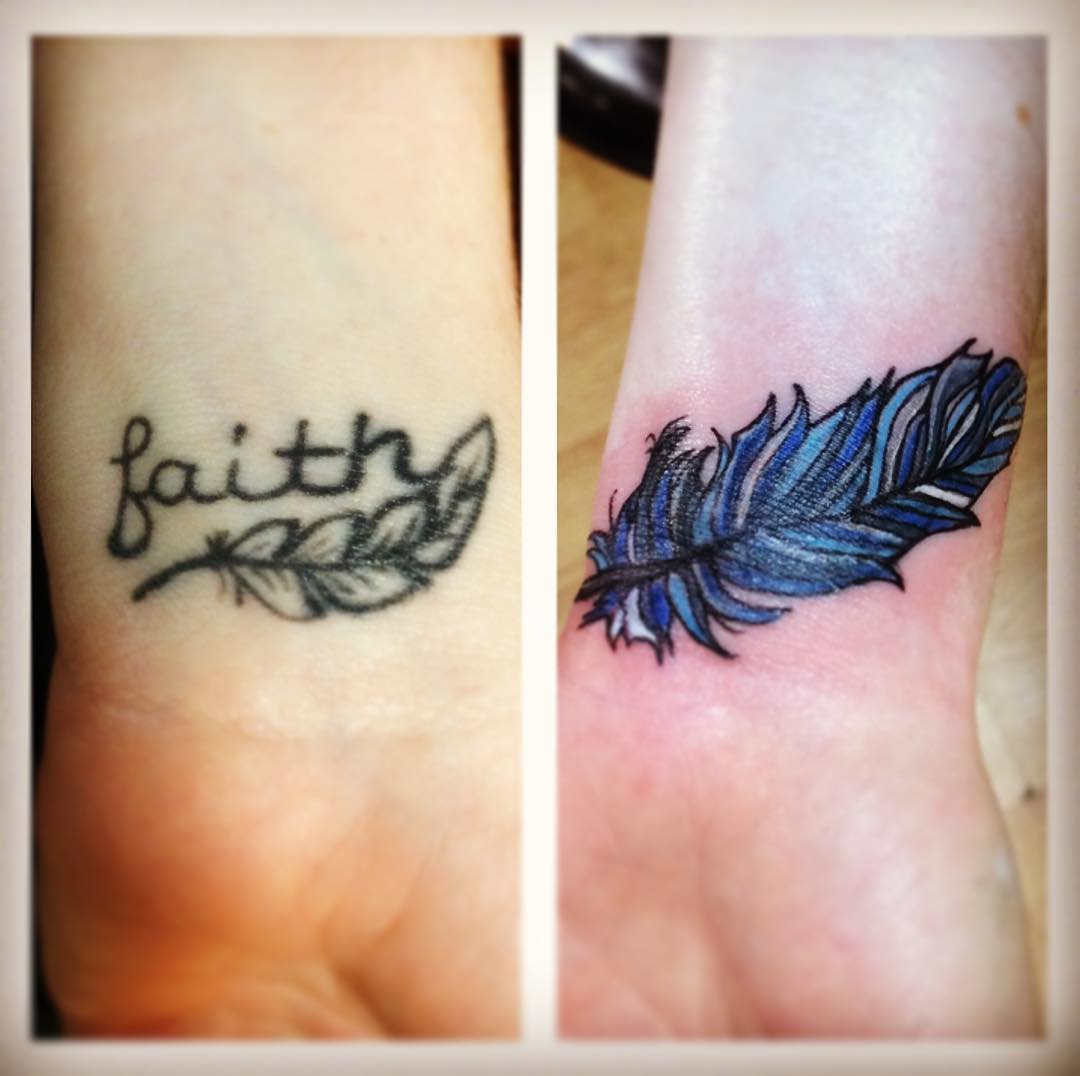 Tattoo cover up by @think.lemon .ink