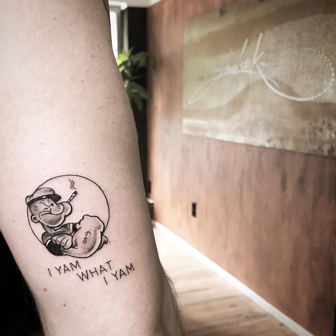tatuaggi maschili braccio di ferro by @jewelink tattoo