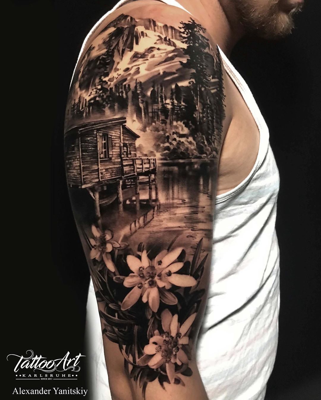 tatuaggio palafitta by@tattooartkarlsruhe