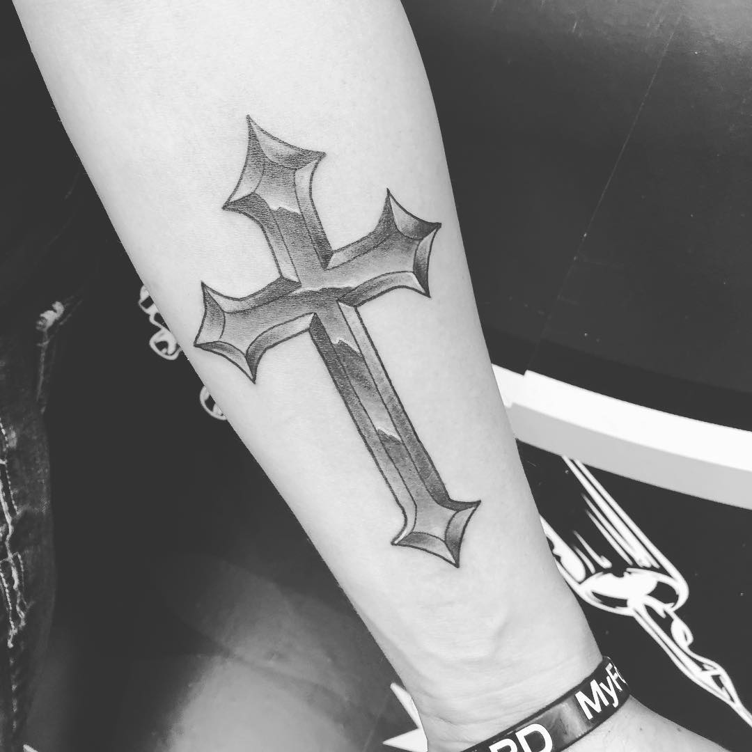 tatuaggi simboli croce blackgrey by @factory skyler