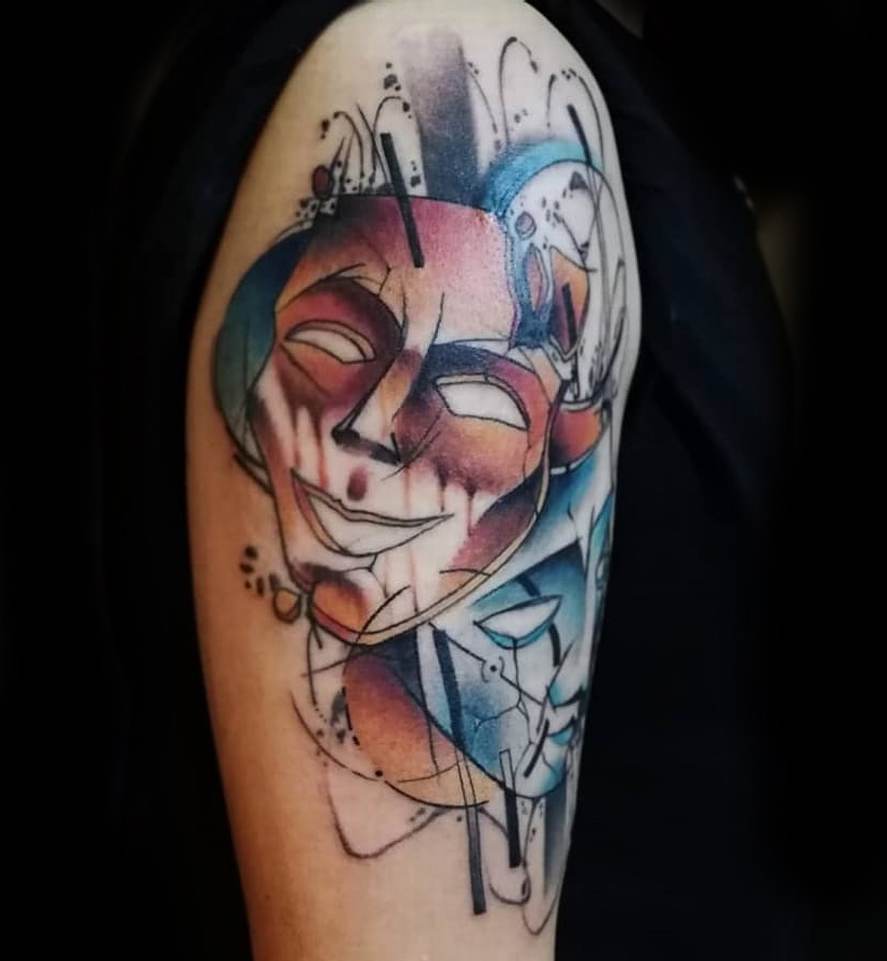 Tattoo maschera by @kevin.mendez.m