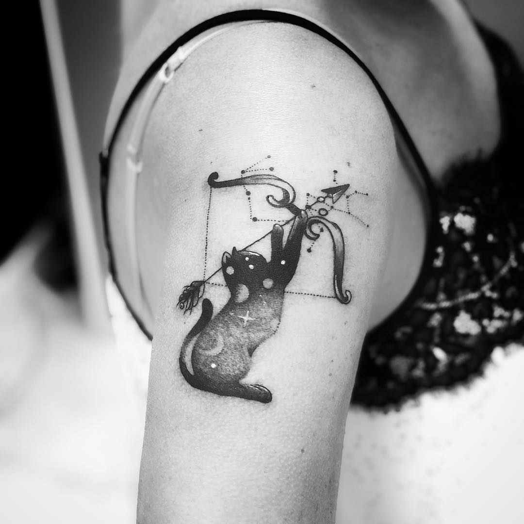 tatuaggi gatti by @ven ropik art