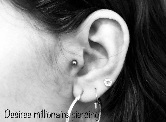 Pericoli piercing all'orecchio ph @millionairepiercing