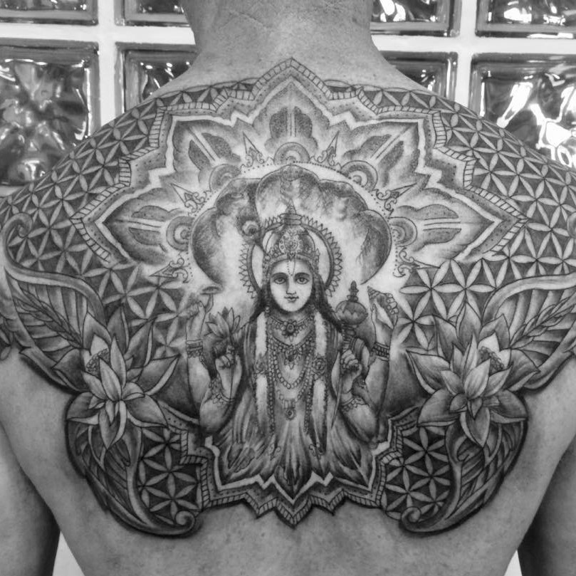 tattoo mandala Vishnu ph @drac tattoo
