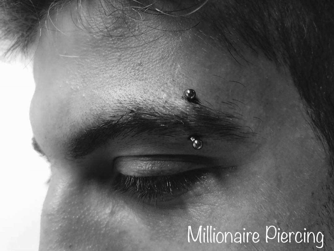 eyebrow piercing ph @millionairepiercing 3