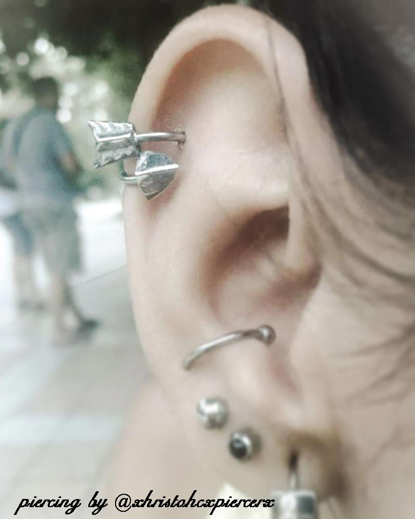 piercing orecchio by @xhristohcxpiercerx