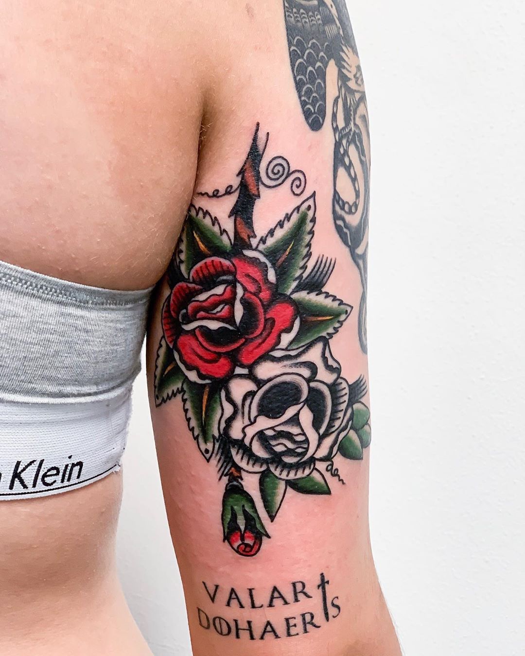tattoo rose by @matteocampestrini