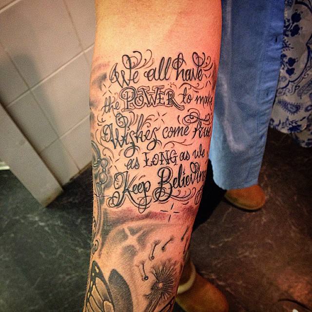 Tattoo lettering ph @anthony mfgcardiff 2