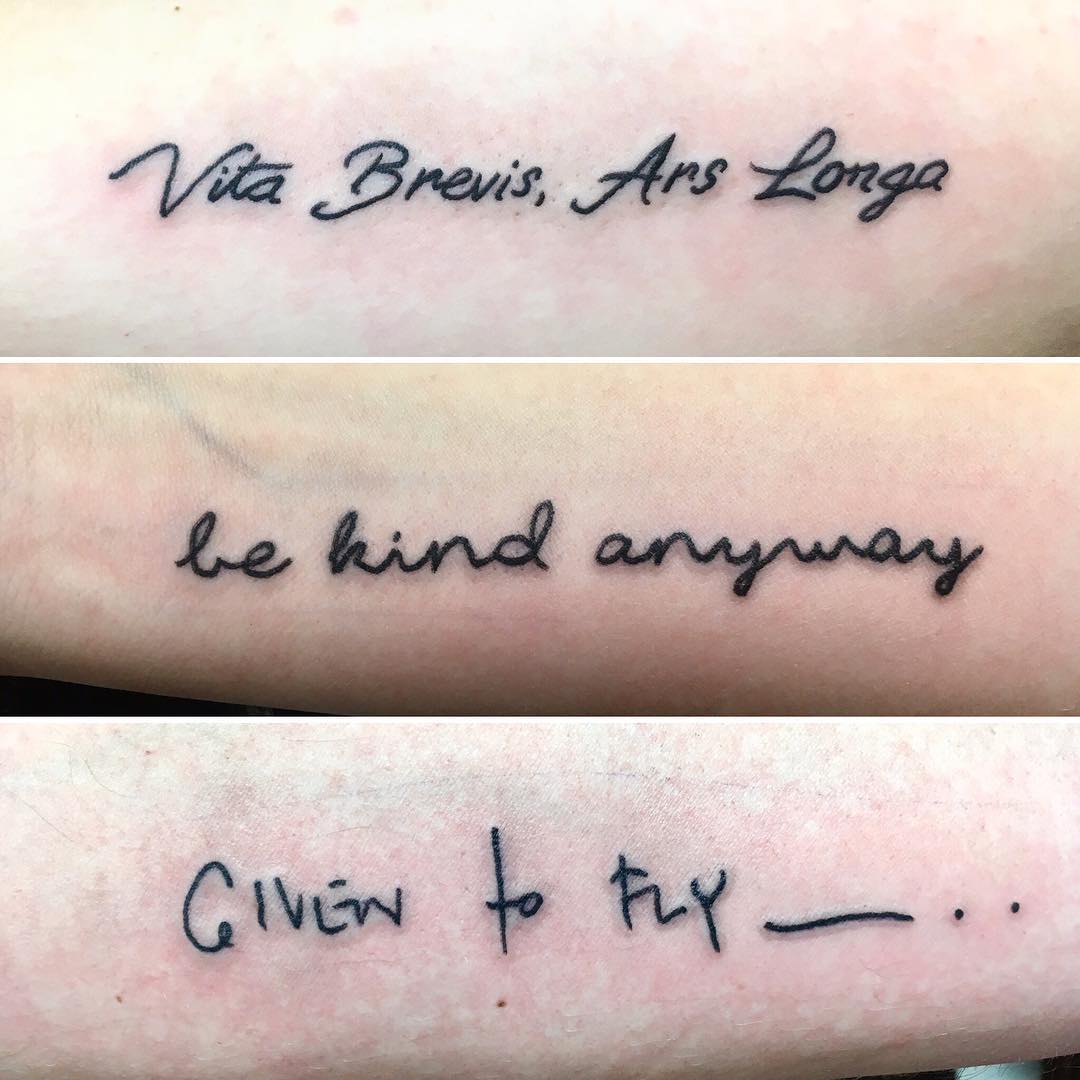 Tattoo lettering ph @beatajweber