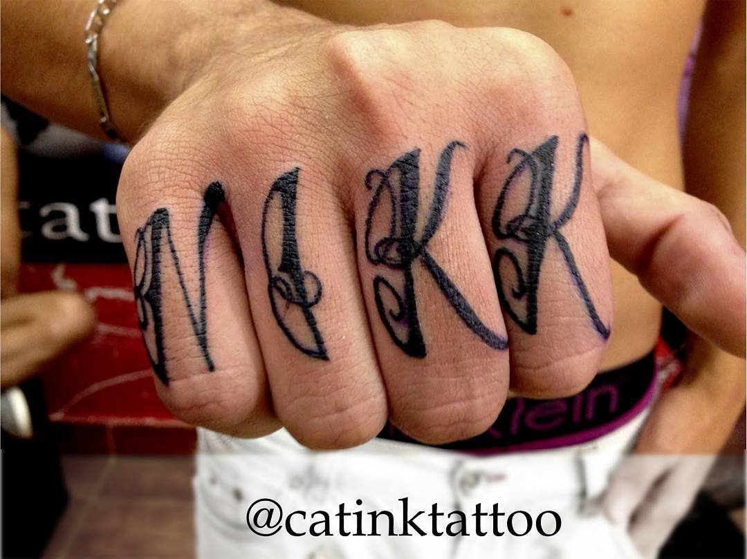 Tattoo lettering ph @catinktattoo