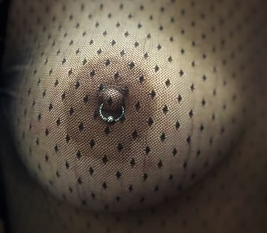 nipple piercing by @buena mujer