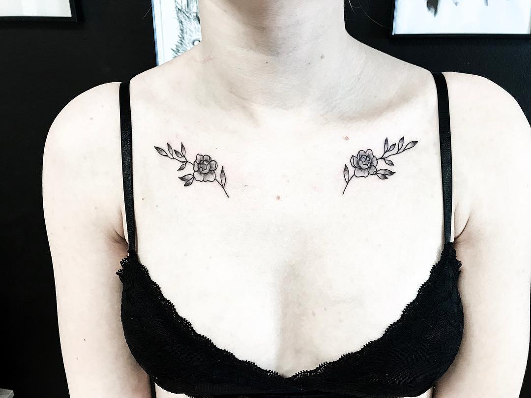 tattoo roselline by @lulusha.ink