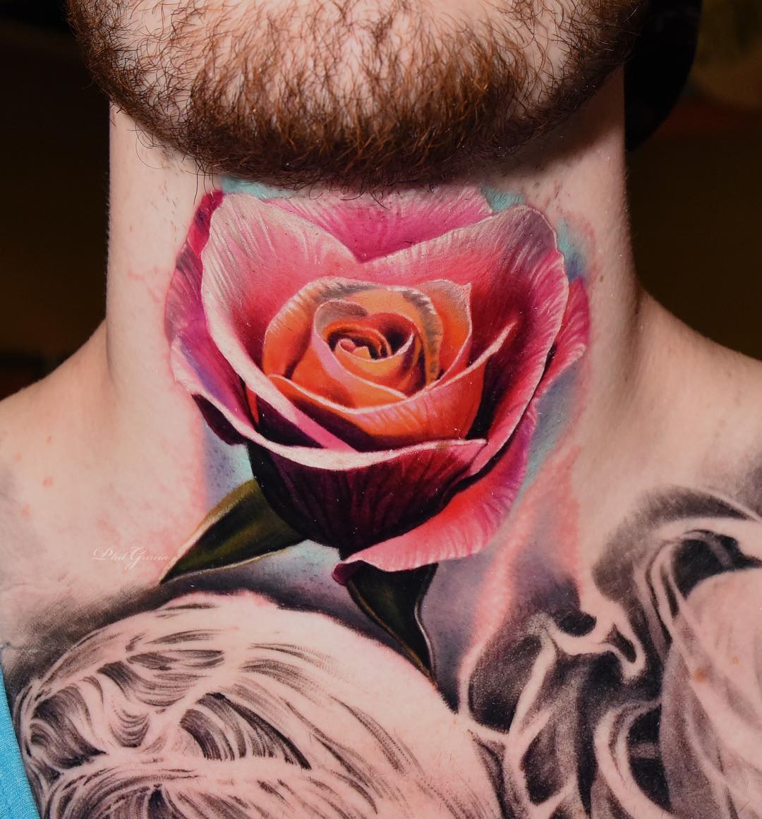 tatuaggi rose realistiche by @philgarcia805