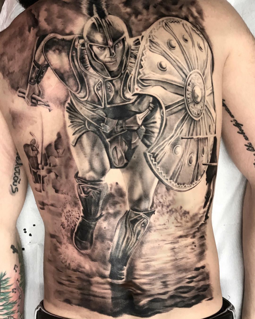 tatuaggio achille Troy by @paolocontitattoo