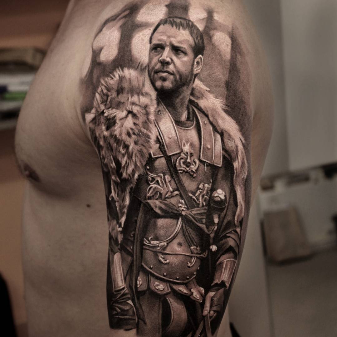 tatuaggio il gladiatore by @an forman