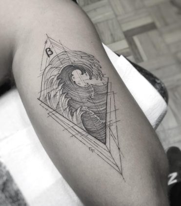 tatuaggio onda by @wmtattoosp