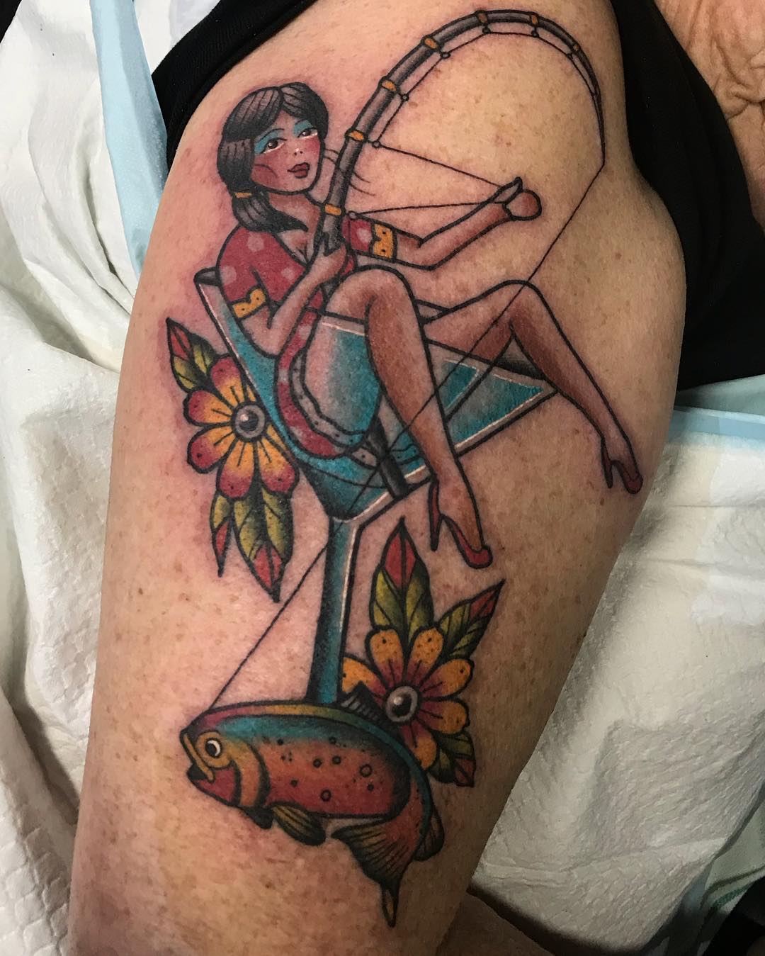 pin up tattoo bicchiere brandy indiana old school by @brady lutey wct