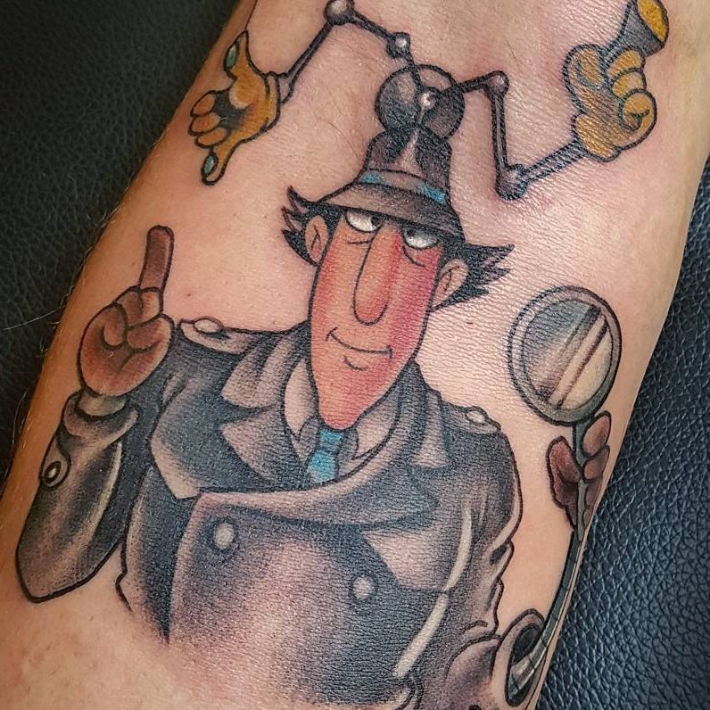 tattoo cartoon ispettore gadjet by @michelabottin