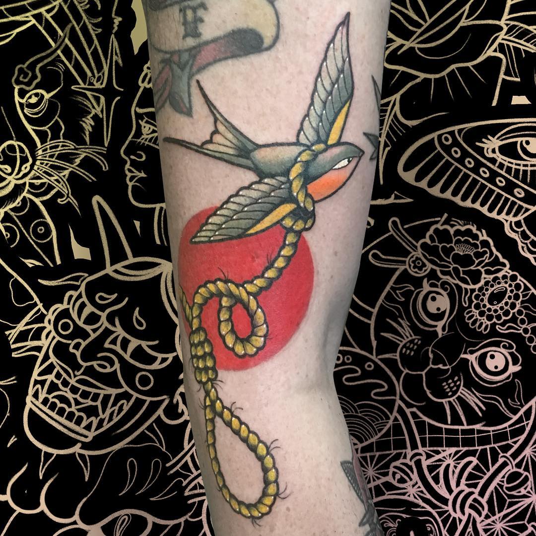 tattoo rondini by @marcobranchia