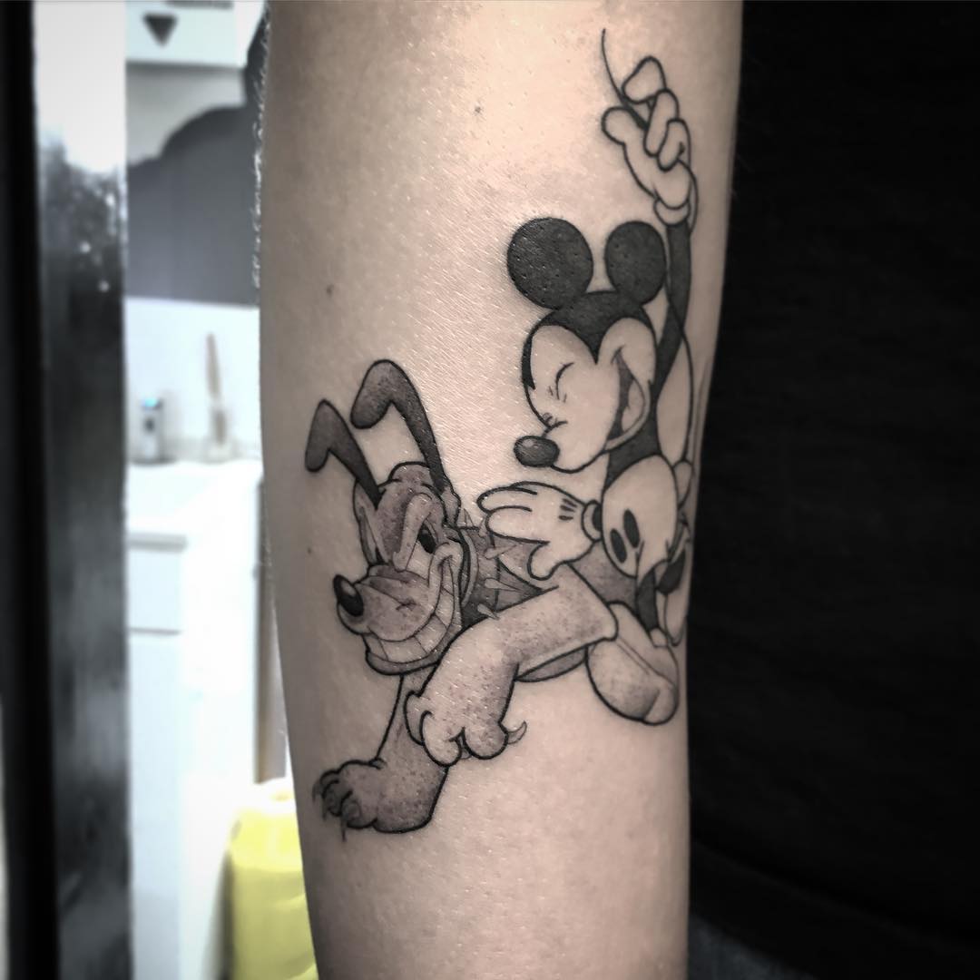 tatuaggio cartoni animati Disney by @ den den tattooer 1