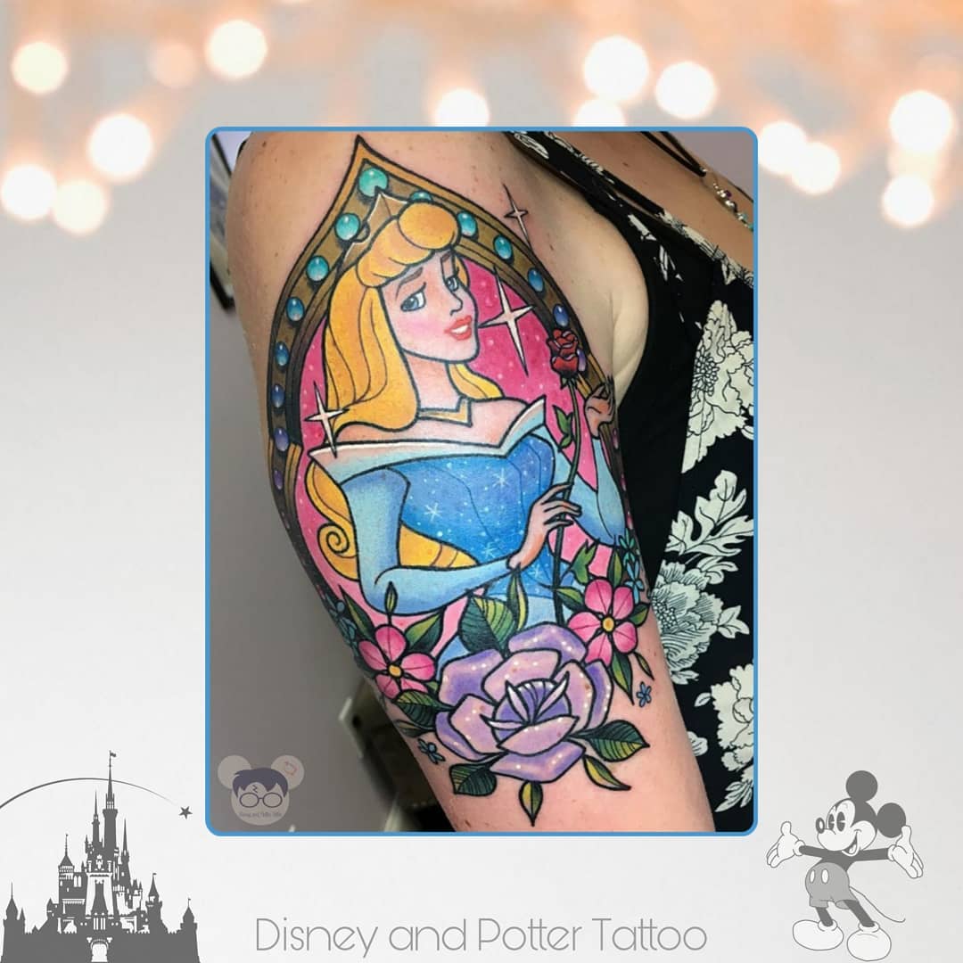 tatuaggio cartoni animati Disney by @disney and potter tattoo 10