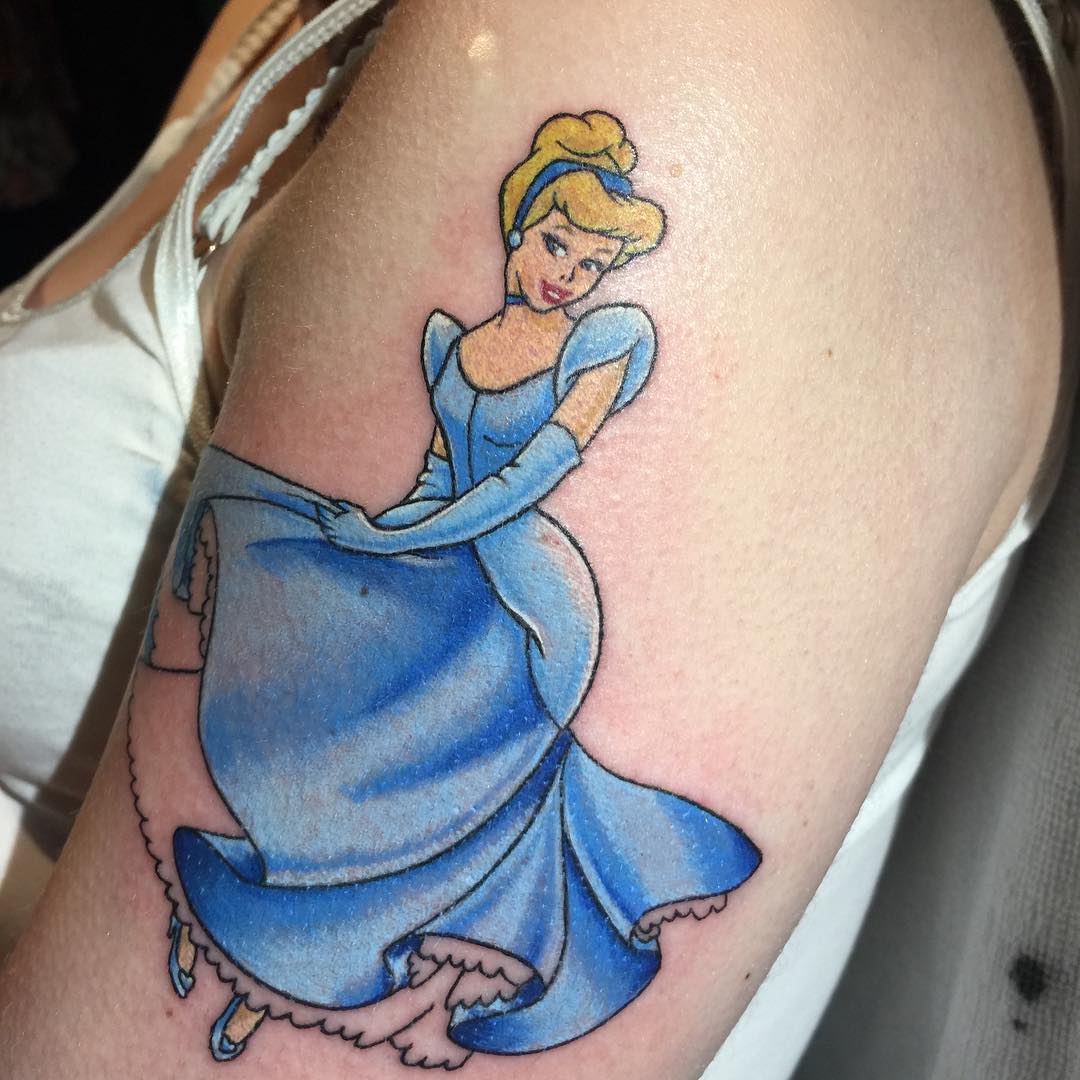 tatuaggio cartoni animati Disney by @jeromejouy