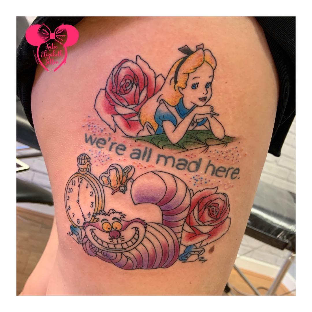 tatuaggio cartoni animati Disney by @katieelizabeth tattoo