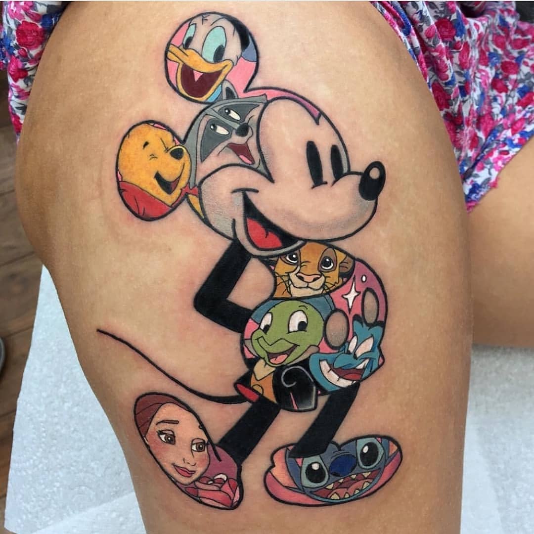 tatuaggio cartoni animati Disney by @pop.ink 5