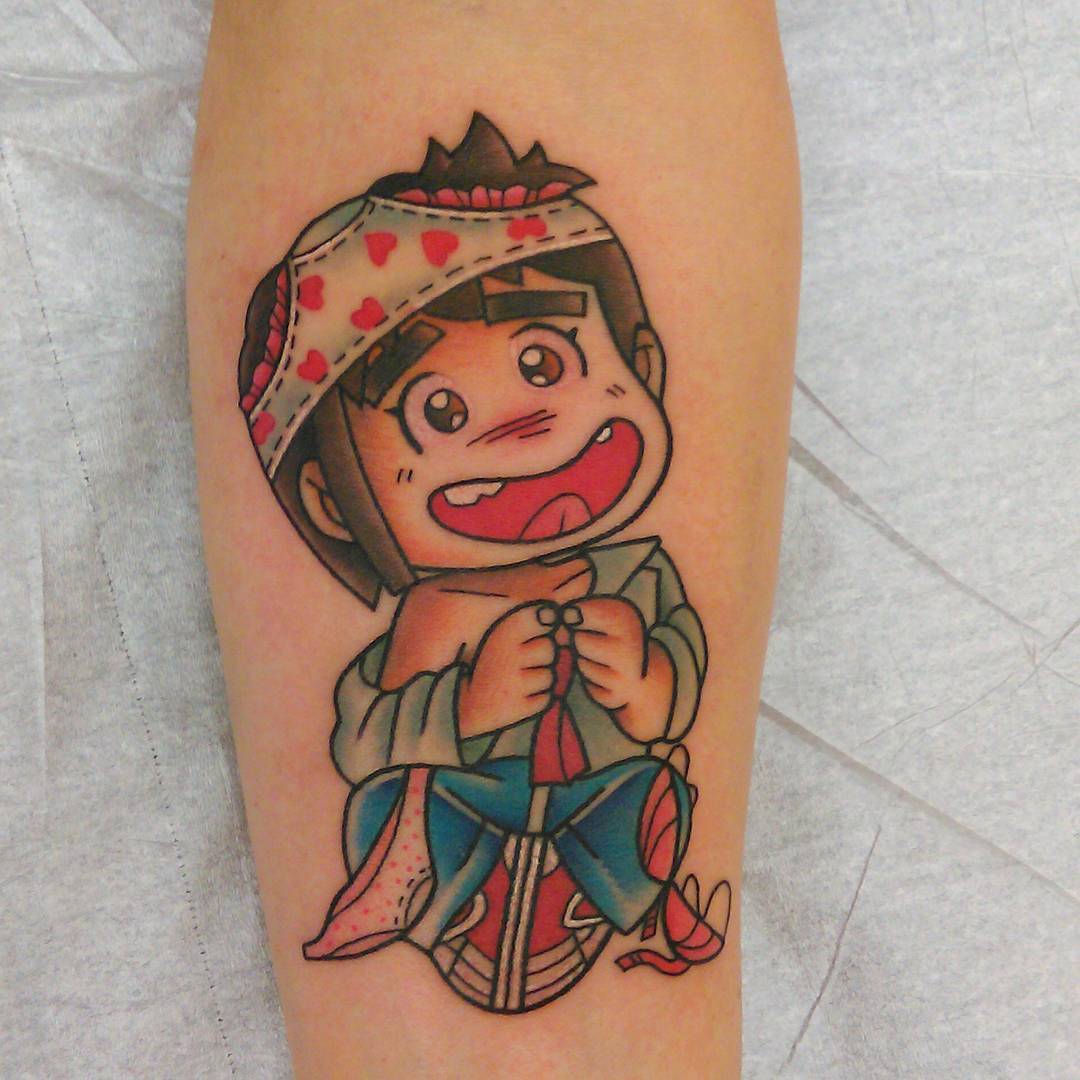 tatuaggio cartoni gigi la trottola by @pamela vecera
