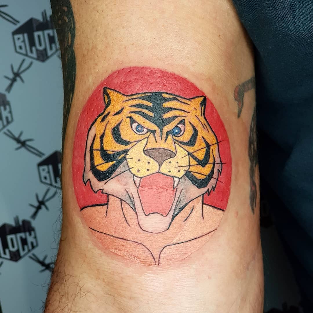 tatuaggio cartoni uomo tigre by @elisa roveda