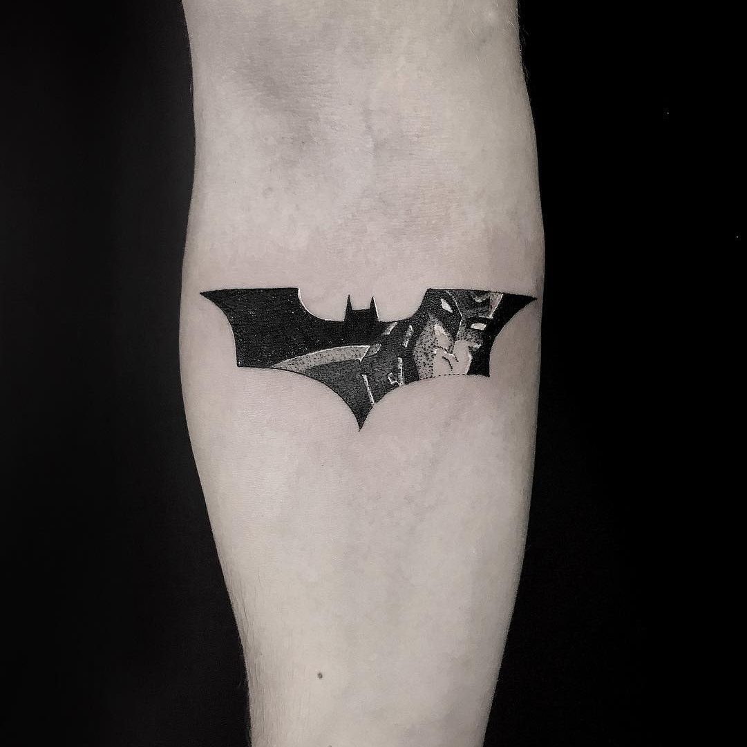 tatuaggio cartoon batman by @mario blackcrown