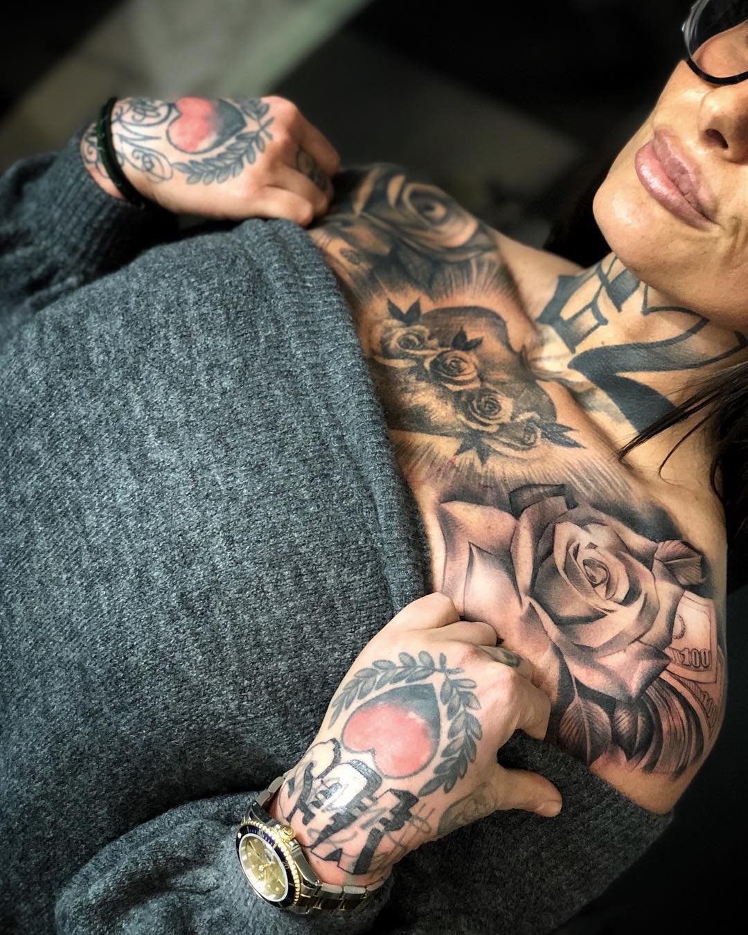tatuaggio chicano petto by @antoniomackotodisco 4 1