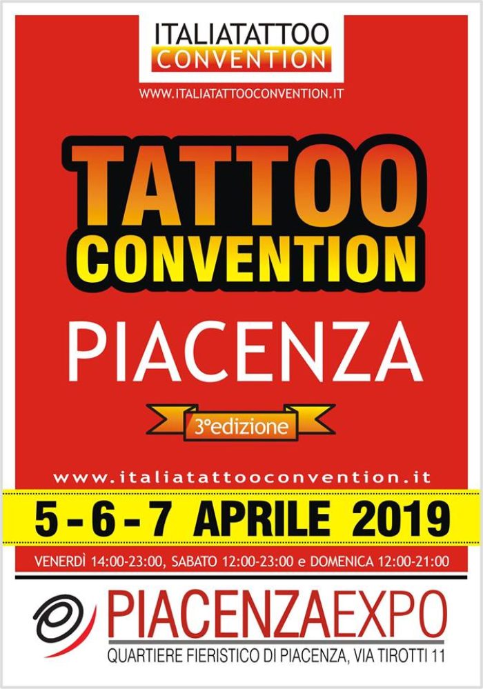 Piacenza Tattoo Convention locandina 2019