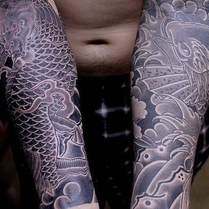 tattoo carpa koi ph @western k irons