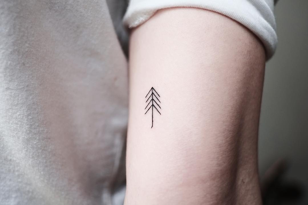 tattoo stilizzato albero by @ceydakoc