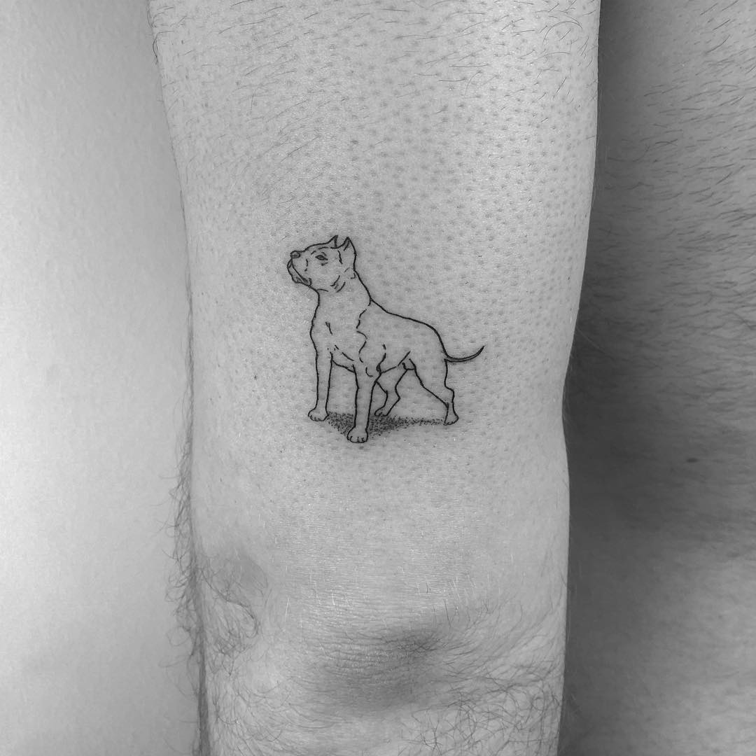 tattoo stilizzato cane by @cagridurmaz