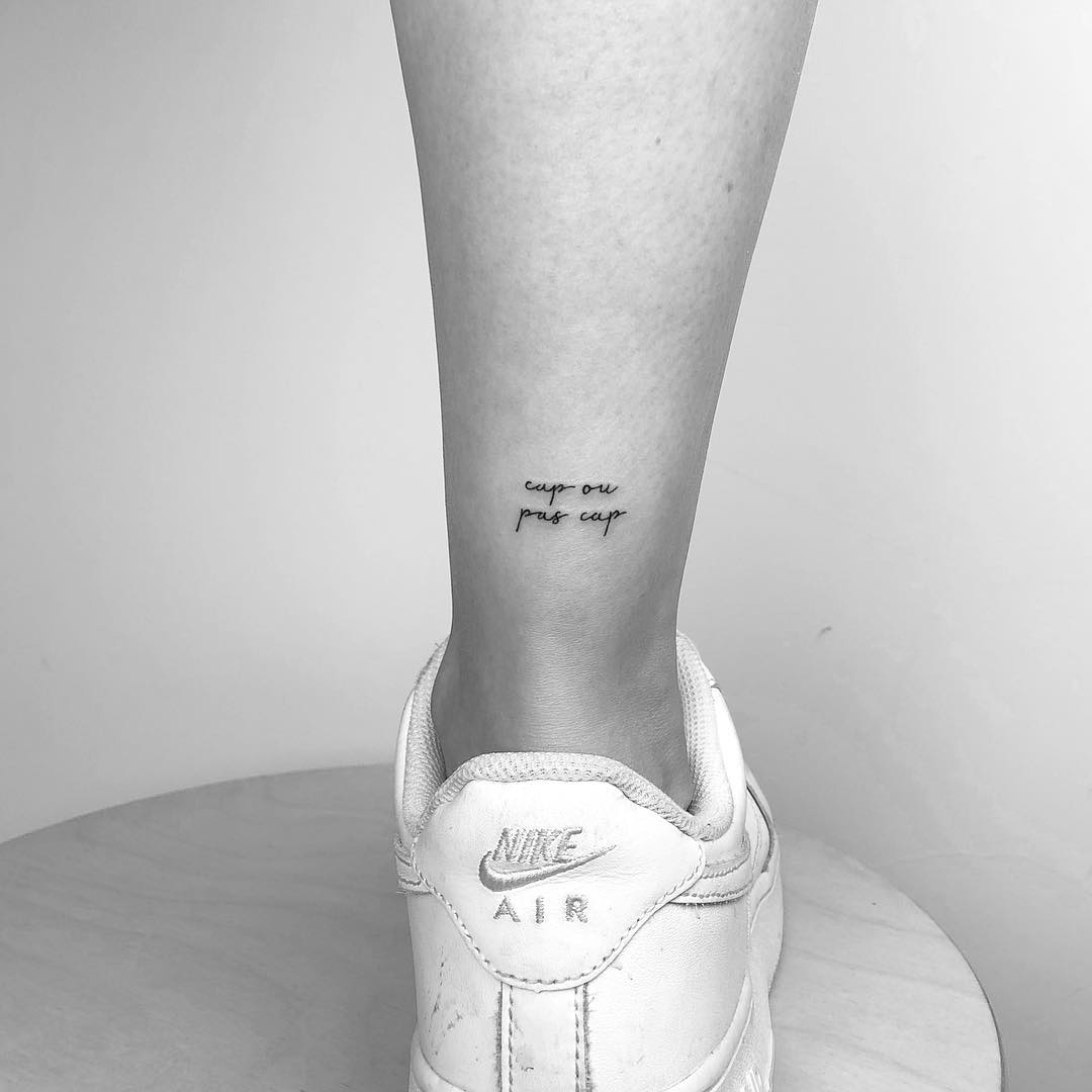 tattoo stilizzato caviglia by @cagridurmaz
