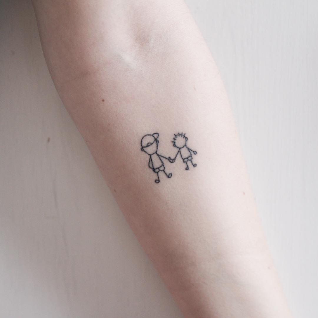 tattoo stilizzato omini by @bymosler