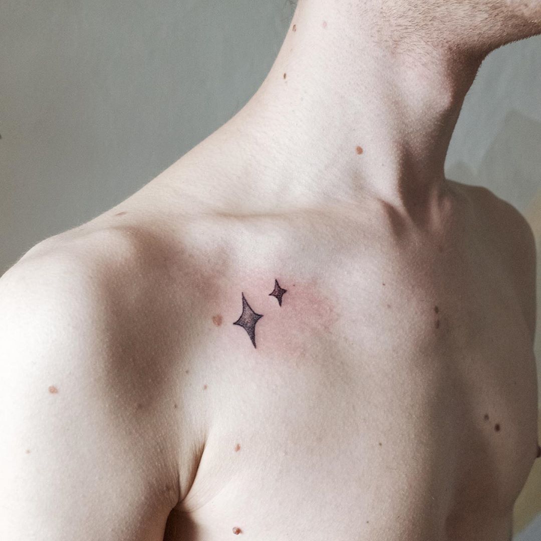 tattoo stilizzato stelle by @erka z