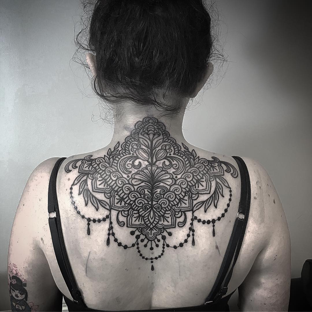 tatuaggio blackwork by @elisabetta angius