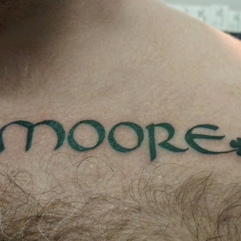 tattoo lettering celtico ph @paul.luke