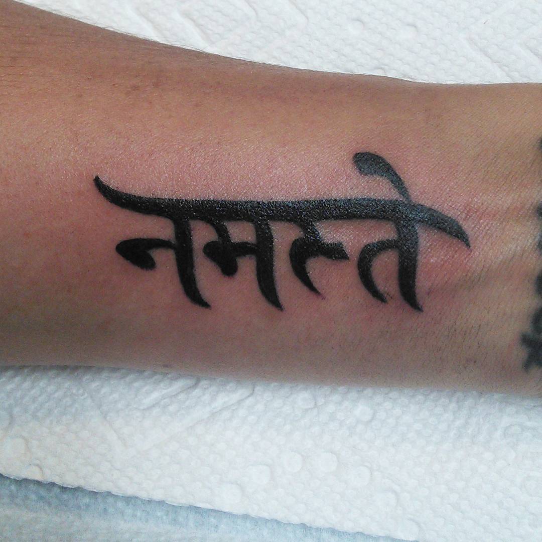 tattoo lettering sanscrito ph @willishager